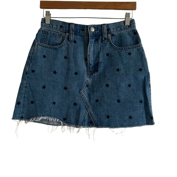 Madewell star denim skirt size 26 - Picture 5 of 11